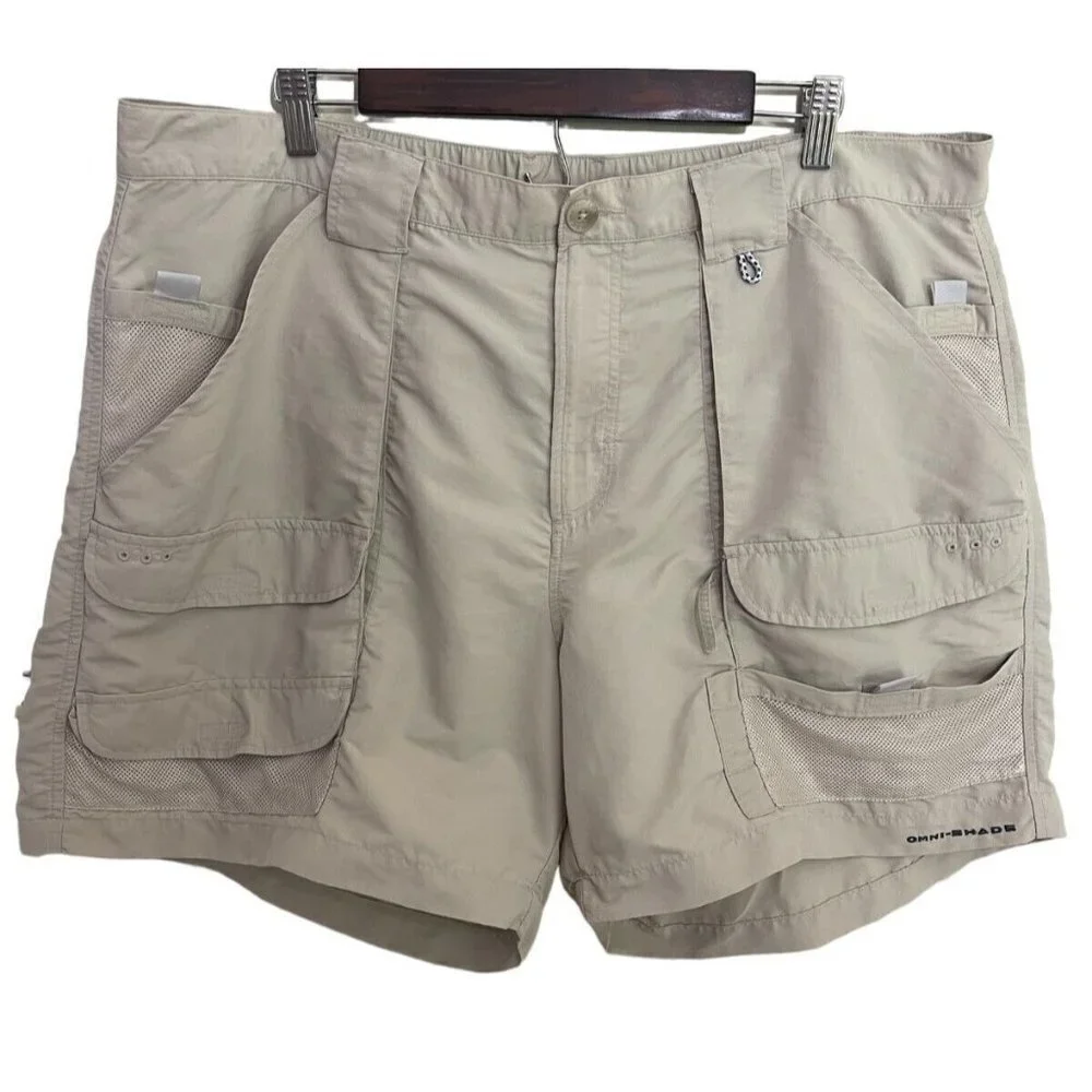 COLUMBIA‎ PFG Nylon Shorts Omni Shade Beige 40W